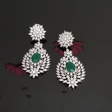 Load image into Gallery viewer, Reserved For Dhami American Diamond Designer Earrings DT19