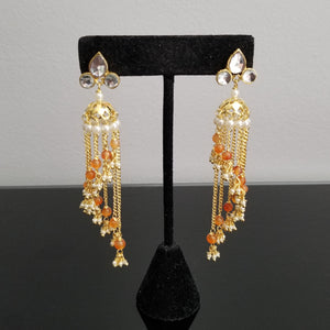Reserved For Deli Dainty Tassel Jhumkas With Gold Finish FL1
