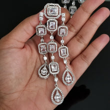 Load image into Gallery viewer, Indo Western American Diamond Long Earrings BT21