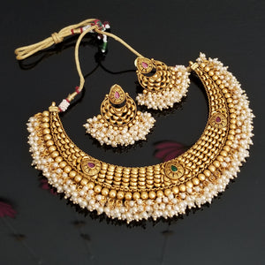 Antique Classic Necklace With Gold Plating FL24