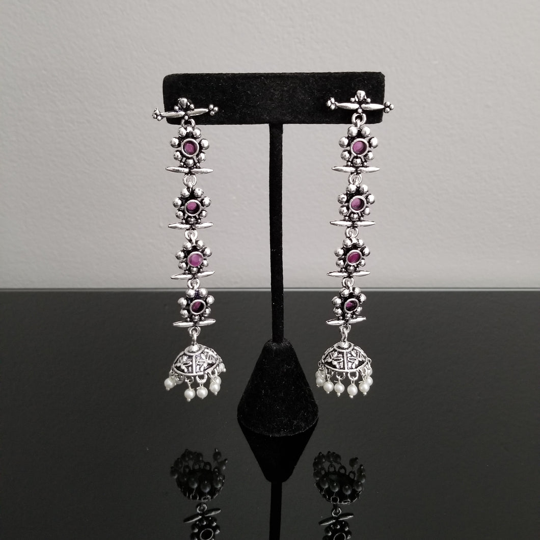 Reserved For Sowjanya Indo Western Trendy Earring With Oxidised Plating FL5