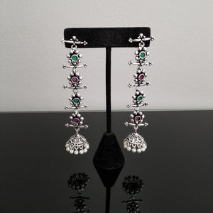 Reserved For Sandhya Mamidipaka Indo Western Trendy Earring With Oxidised Plating FL5