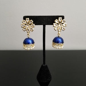 Reserved For Prathyusha Garimid Indo Western Jhumkis With Gold Plating FL