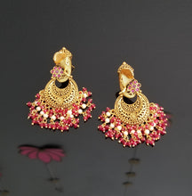 Load image into Gallery viewer, Reserved For Hrushmita Antique Temple Earring With Gold Plating FL32
