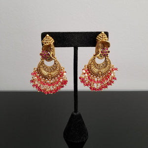 Reserved For Hrushmita Antique Temple Earring With Gold Plating FL32