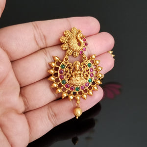 Reserved For Sowjanya Antique Temple Earring With Matte Gold Plating FL11