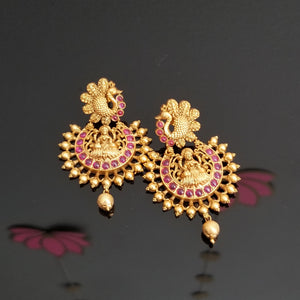 Reserved For Meena Antique Temple Earring With Matte Gold Plating FL11