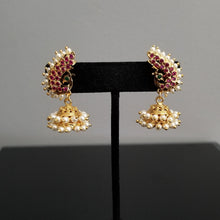 Load image into Gallery viewer, Reserved For Vishwani And Rohini Ranjith Antique Peacock Earring With Gold Plating 419