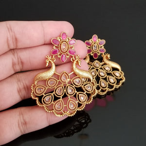 Reserved For Sowjanya And Girija Pakala Antique Chand Earring With Gold Plating 0019