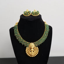 Load image into Gallery viewer, Reserved For Sowjanya And Maha Lakshmi Antique Pearl Necklace With Gold Plating 7079