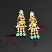 Load image into Gallery viewer, Reserved For Sweta Reddy Designer Classic Earring With Gold Plating 0652