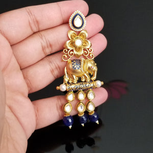 Reserved For Prathyusha Garimidi Designer Classic Earring With Gold Plating 0652
