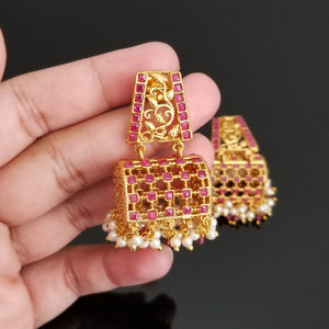 Reserved For Divyasri Nandipi Antique Classic Earring With Gold Plating AG13