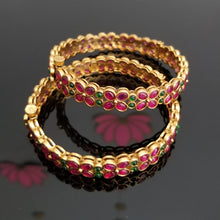 Load image into Gallery viewer, Reserved For Meena Ravi South Indian Style Bangles With Matte Finish AD36