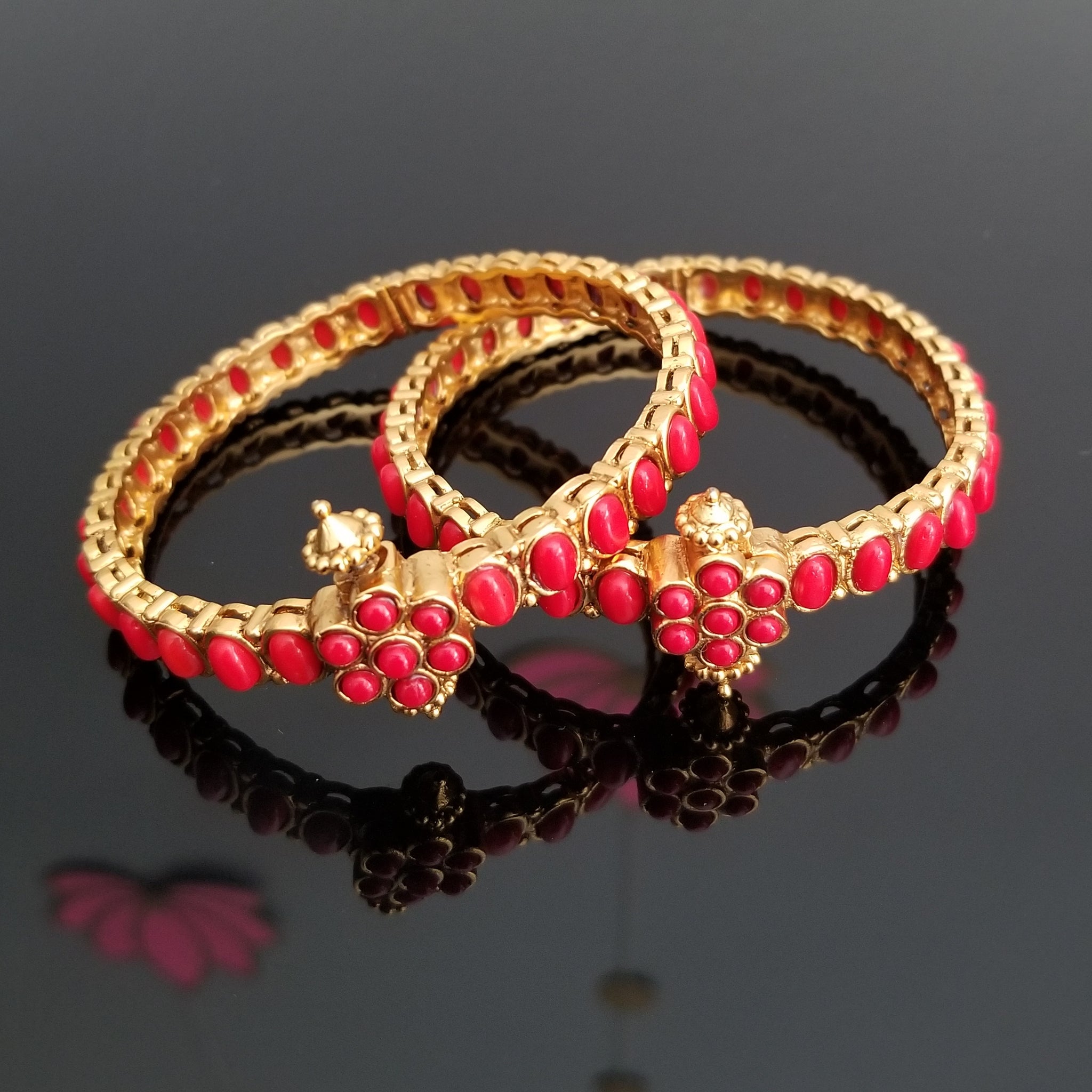 Coral bangles on sale