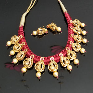 Antique Peacock Necklace With Gold Plating