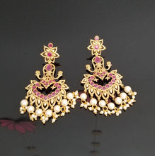 Load image into Gallery viewer, Reserved For Likhitha Palavali Antique Classic Earring With Gold Plating