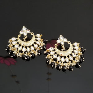 Indo Western Chand Earring With Gold Plating