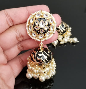 Indo Western Jhumkis With Gold Platingp