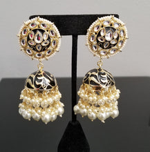 Load image into Gallery viewer, Indo Western Jhumkis With Gold Platingp