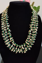 Load image into Gallery viewer, RESERVED FOR JYOTHI Beads three layer maala with pearl drops