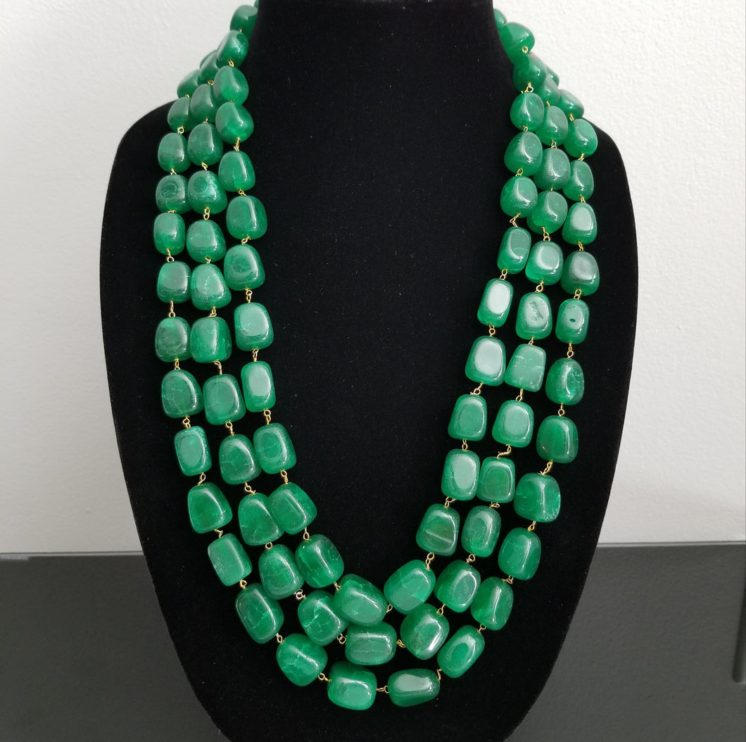 Glass Beads Layer Necklace