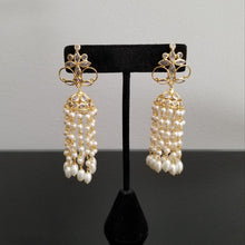 Load image into Gallery viewer, Reserved For Divya SK and Dhami  Light Weight Pearl Tassel Jhumkas