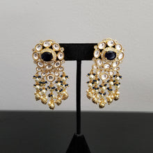 Load image into Gallery viewer, Reserved For Prathyusha G Kundan Earrings With Pearl Tassels