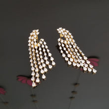 Load image into Gallery viewer, American Diamond Tassel Earrings