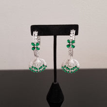 Load image into Gallery viewer, American Diamond Hoop Earrings