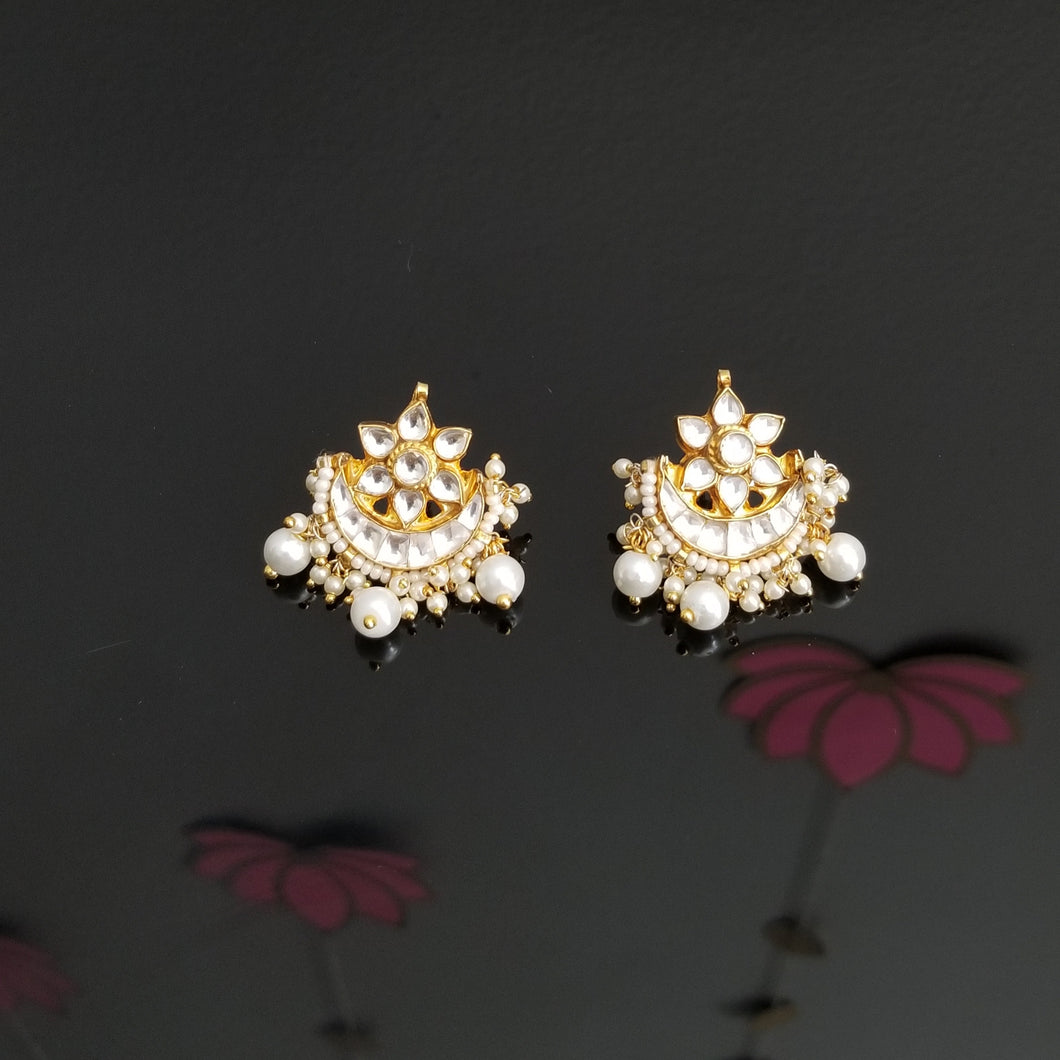 Reserved For Amala Manjunathan Kundans Studs With Pearl Drops