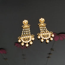Load image into Gallery viewer, Reserved For Radha V Antique Classic Earring With Gold Plating