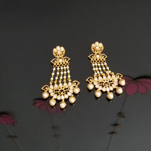 Reserved For Radha V Antique Classic Earring With Gold Plating