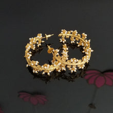 Load image into Gallery viewer, Indo Western Fusion Earring With Gold Plating