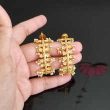 Load image into Gallery viewer, Indo Western Fusion Earring With Gold Plating