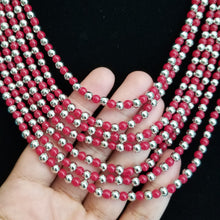 Load image into Gallery viewer, Reserved For Deepu Indo Western Mala Necklace With Oxidised Plating