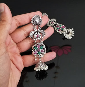 Indo Western Trendy Earring With Oxidised Plating 102520