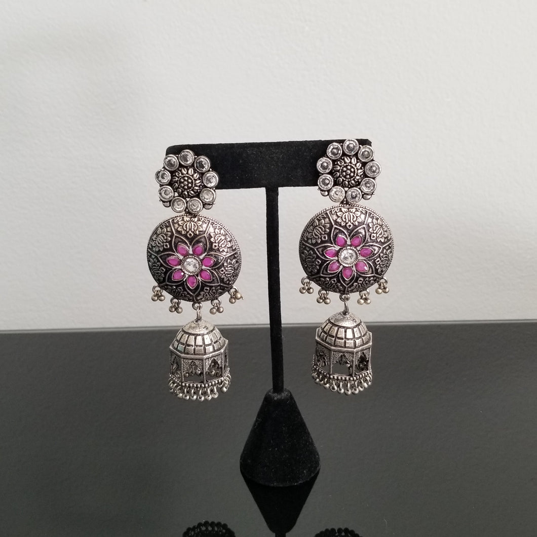 Reserved For Smitha M Oxidised Long Jhumkas