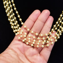 Load image into Gallery viewer, Kalyani V and Anusha Ch Pearl Layer Maala With Gold Finish