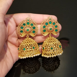 Reserved For Prathyusha G Antique Jhumkis With Gold Plating