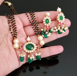 Reserved For Esha And Kiranmayee CZ Mangalsutra With 4 Layer Chain