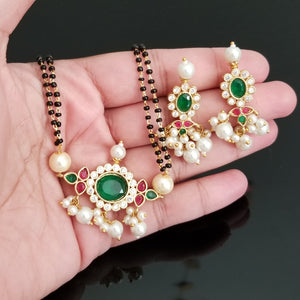 CZ Mangalsutra With Pearl Drops
