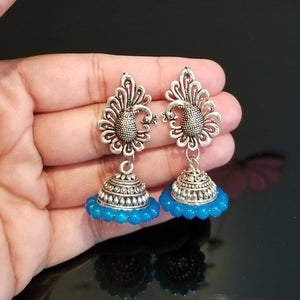 Reserved For Deepika Oxidised German Silver Earrings