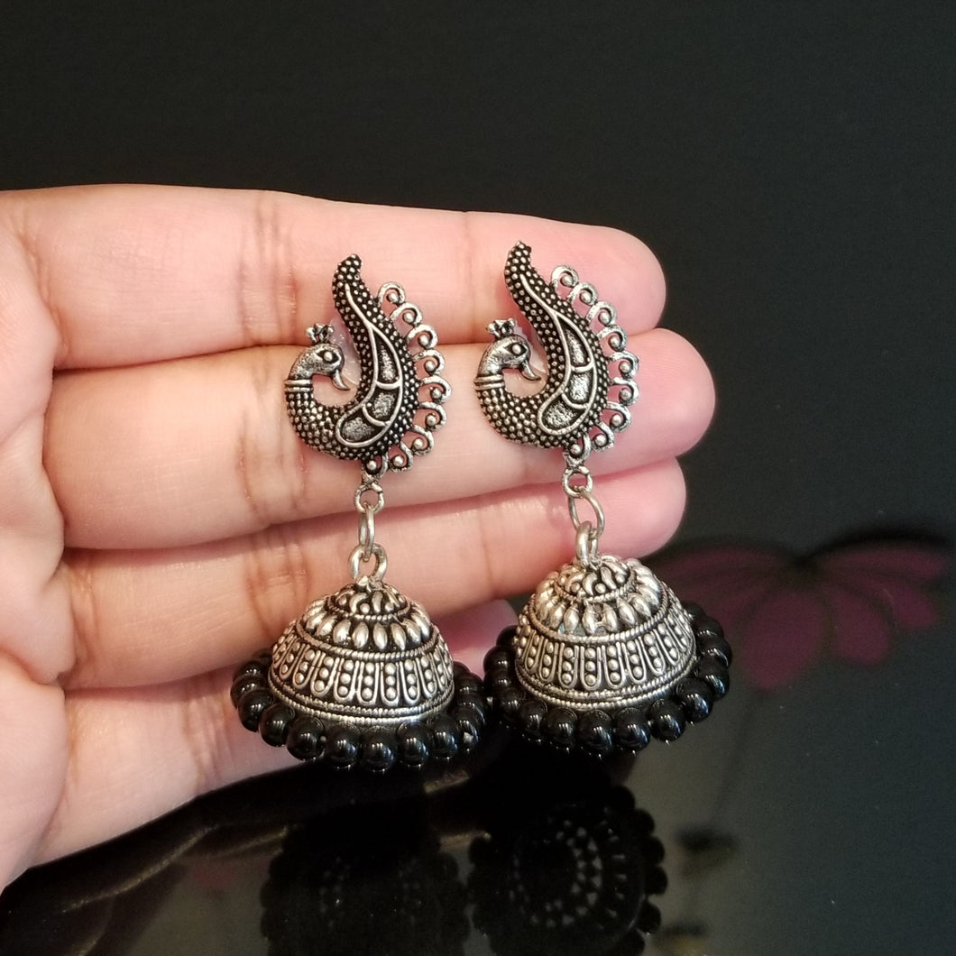 Oxidised German Silver Earrings