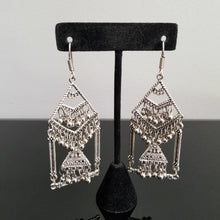 Load image into Gallery viewer, Reserved For Shravani German Silver Hook Earrings