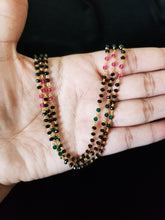 Load image into Gallery viewer, Reserved For Sindhura and Radhika Cz Mala Necklace With Gold Plating