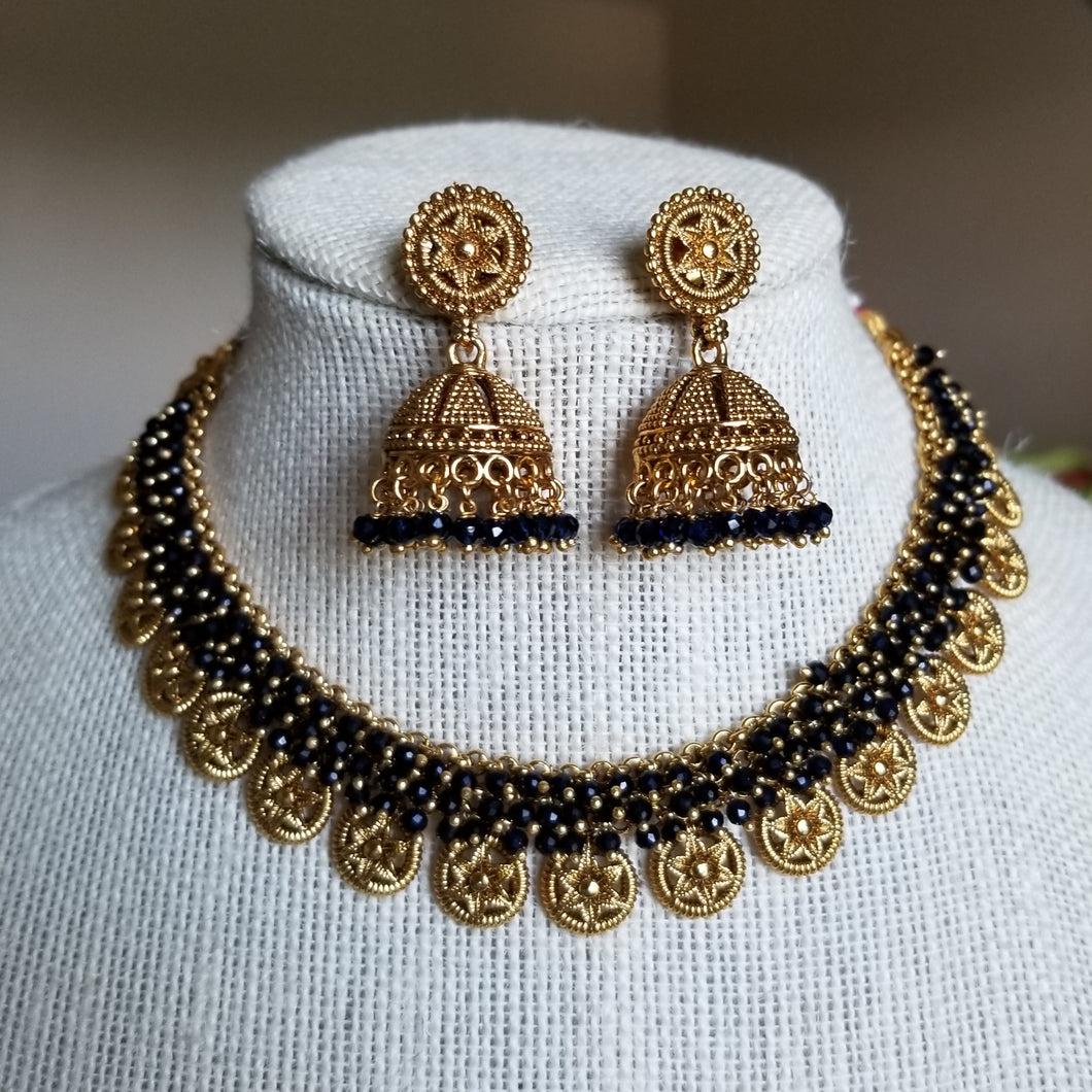Reserved For Divya Yerrabolu and Manasa Antique Delicate Necklace With Gold Plating