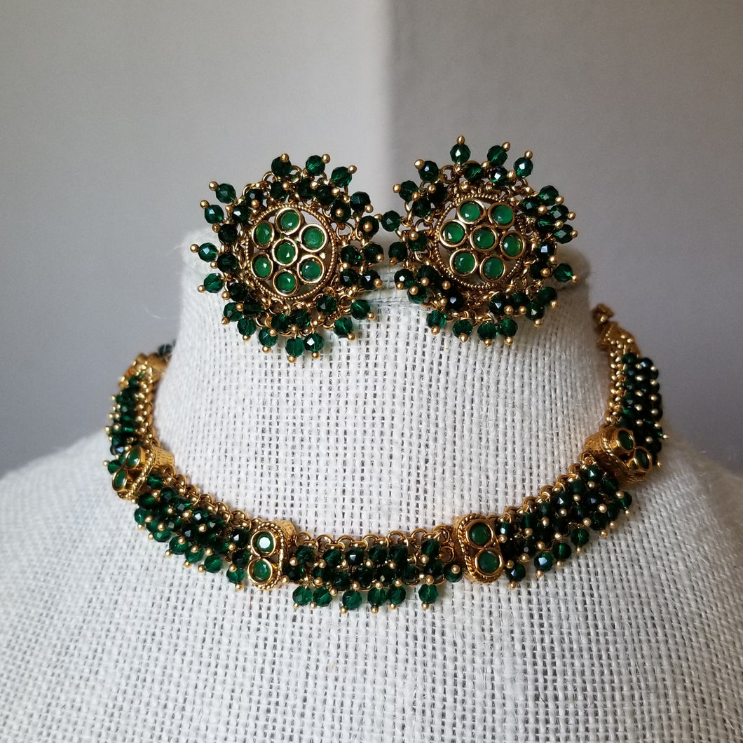 Reserved For Akhila, Keerthi Swetha and Dhami Antique Choker Necklace With Gold Plating