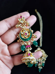 Pachi Kundan Pearl Necklace Set With Gold Plating