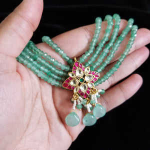 Supriya Pachi Kundan Beads Choker Set